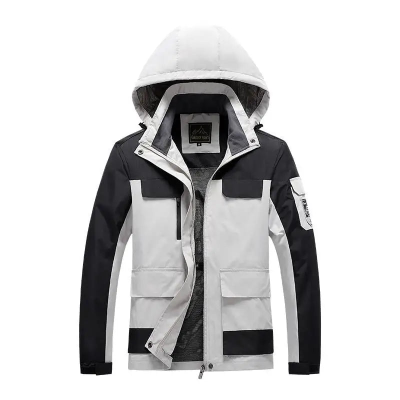 Avelena | Herren Parka Military Green Windbreaker