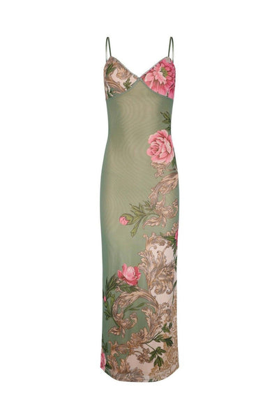 Avelena | Figurbetontes Slip-Maxikleid