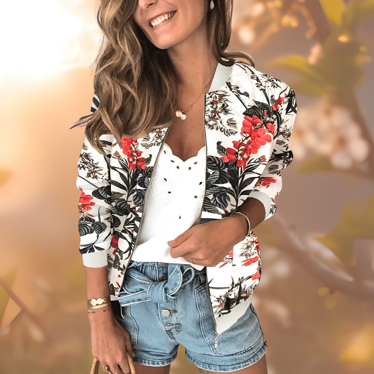 Avelena | Geblümte Jacke