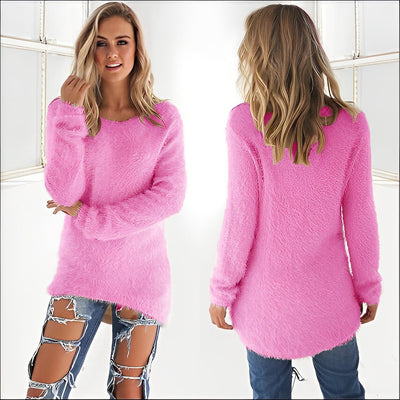 Avelena | Lässiger Langarm-Pullover mit O-Ausschnitt