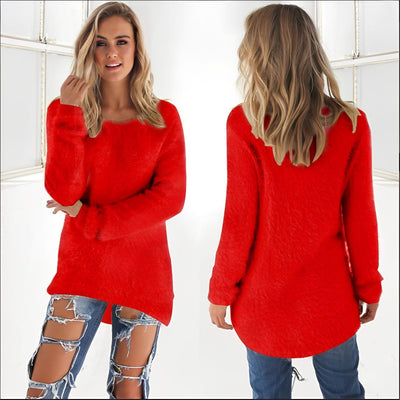 Avelena | Lässiger Langarm-Pullover mit O-Ausschnitt