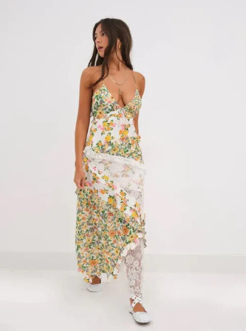 Nysa – Bezauberndes Maxikleid mit Blumenmuster