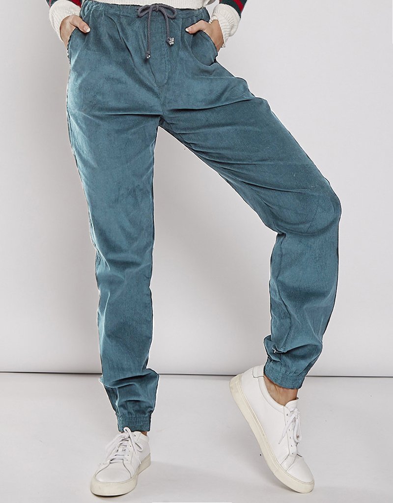 Avelena | Cord-Haremshose mit Hoher Taille und Kordelzug