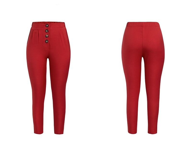 Avelena | Lässige, Lockere Hose mit Hoher Taille