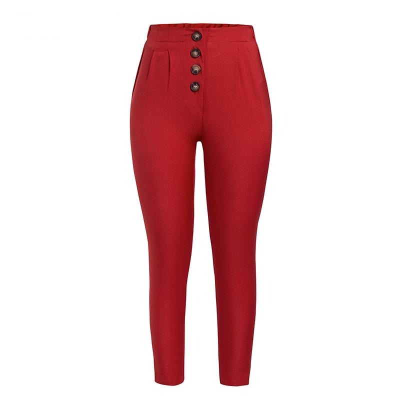 Avelena | Lässige, Lockere Hose mit Hoher Taille