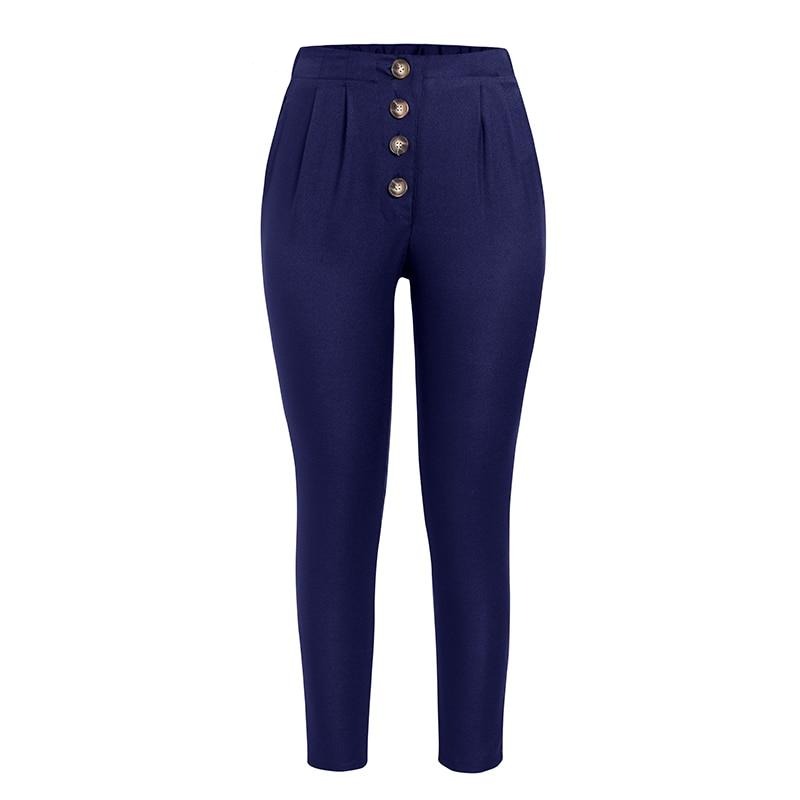 Avelena | Lässige, Lockere Hose mit Hoher Taille