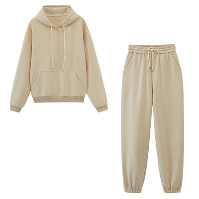 Avelena | Fleece-Kapuzenpulli & Jogger-Hose