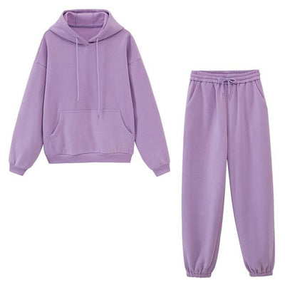 Avelena | Fleece-Kapuzenpulli & Jogger-Hose