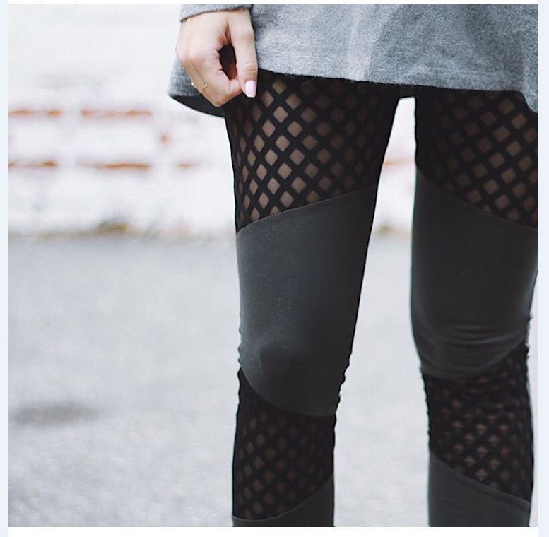 Avelena | Mesh Patchwork Yoga-Hose