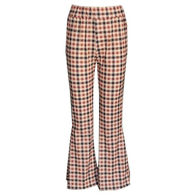 Avelena | Vintage Karierte Hose mit Glockenboden