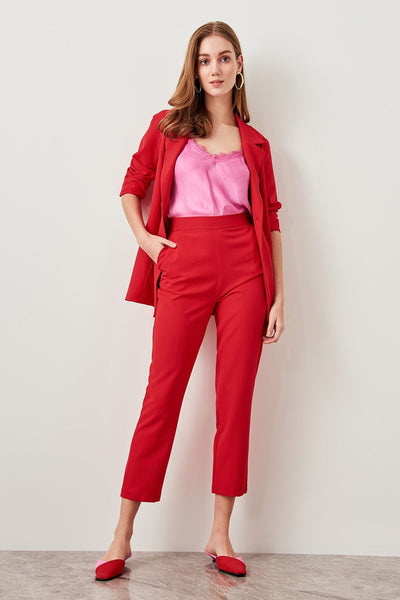 Avelena | Hochtaillierte Crop-Hose