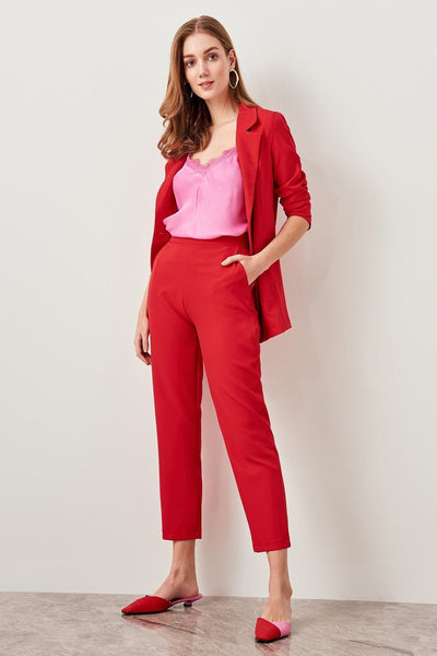 Avelena | Hochtaillierte Crop-Hose