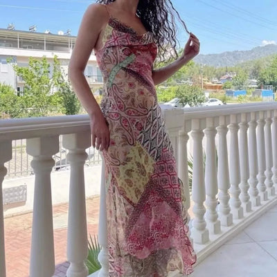 Ranella – Elegantes Kleid mit lebendigem Patchwork