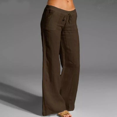 Eluna – Hochwertige Leinenhose mit weitem Bein