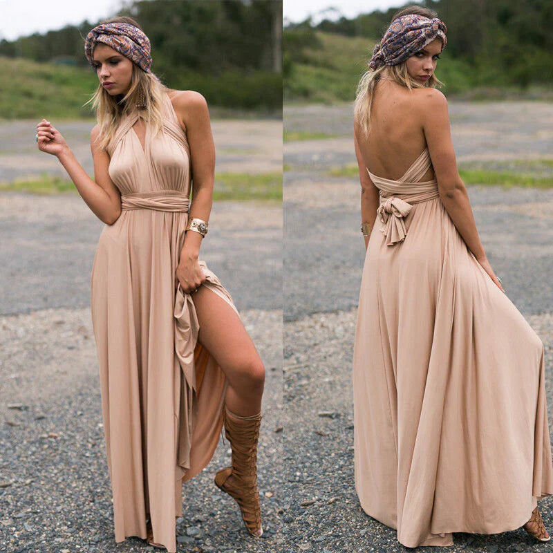 Jacqui – Stilvolles Multiway-Maxikleid
