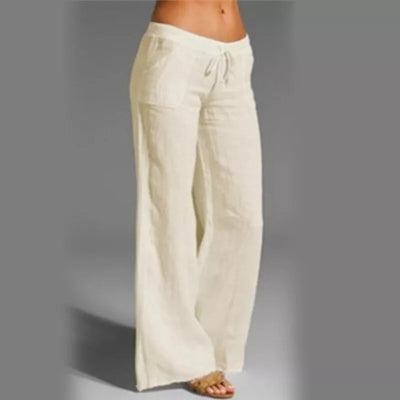 Eluna – Hochwertige Leinenhose mit weitem Bein