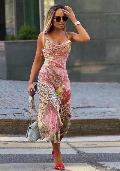 Ranella – Elegantes Kleid mit lebendigem Patchwork
