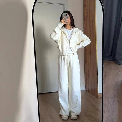 Soria | Damen Strick Set Jacke Mit Reißverschluss