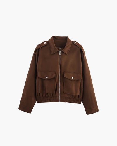 Naila | Suede Pilotjacke