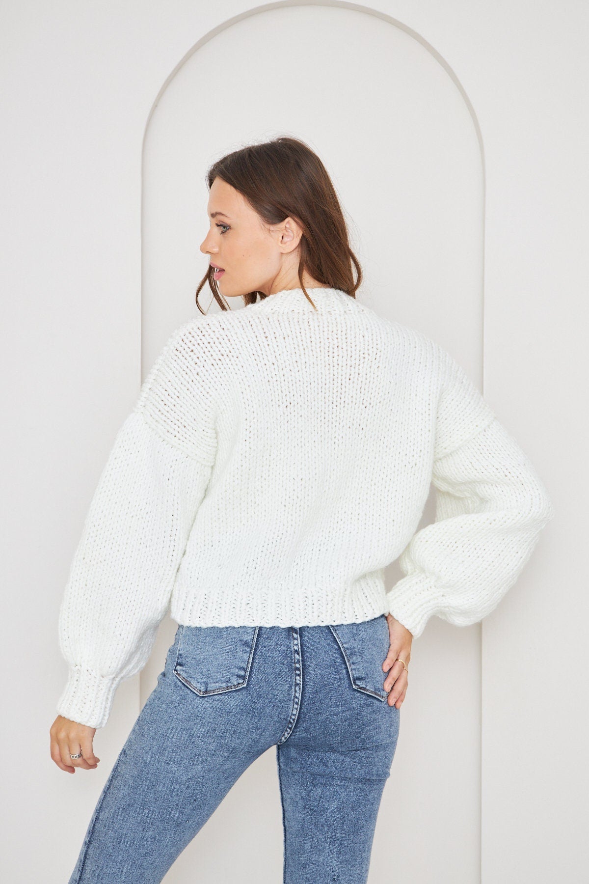 Avelena | Rose Strickpullover Cardigan