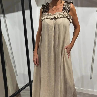 Tabea | Lässiges ärmelloses Kleid mit Taschen