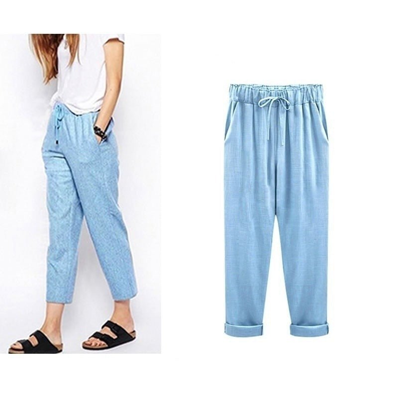 Avelena | Lässige Baumwoll-Leinen-Hose