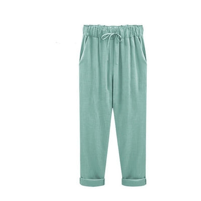 Avelena | Lässige Baumwoll-Leinen-Hose