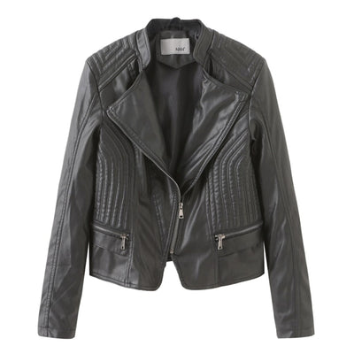 Klassische Bikerjacke aus Kunstleder | Stilvolle Details | Modern & Zeitlos