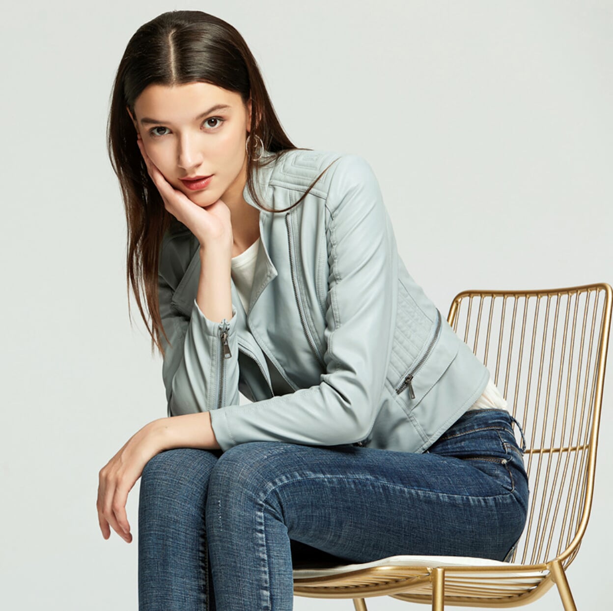 Klassische Bikerjacke aus Kunstleder | Stilvolle Details | Modern & Zeitlos