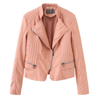 Klassische Bikerjacke aus Kunstleder | Stilvolle Details | Modern & Zeitlos