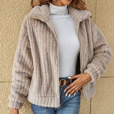 Avelena | Lässige Plüschjacke