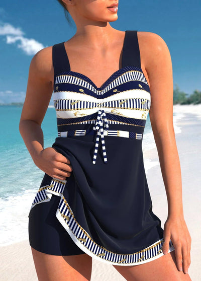 Amelie | Schlanker, leichter Tankini aus Patchwork