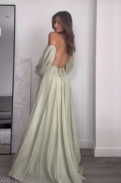 Orlaine – Charmantes Off-Shoulder-Maxikleid